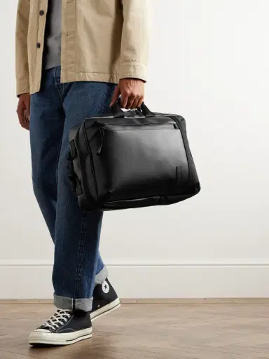Master-Piece Slick Logo-Appliquéd CORDURA® Ballistic and Leather Backpack - Men | Thumbnail 6 Master-Piece Slick Logo-Appliquéd CORDURA® Ballistic and Leather Backpack - Men | Thumbnail 6