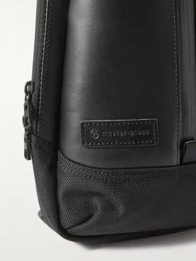 Master-Piece Slick Logo-Appliquéd Leather and CORDURA® Barastec Nylon Sling Backpack - Men | Thumbnail 4 Master-Piece Slick Logo-Appliquéd Leather and CORDURA® Barastec Nylon Sling Backpack - Men | Thumbnail 4