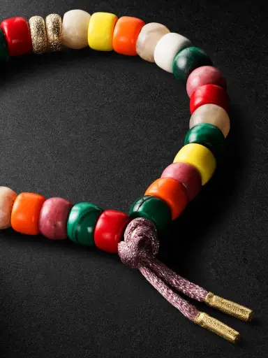 Carolina Bucci Fire Forte Beads Multi-Stone and Cord Bracelet - Men | Thumbnail 3 Carolina Bucci Fire Forte Beads Multi-Stone and Cord Bracelet - Men | Thumbnail 3