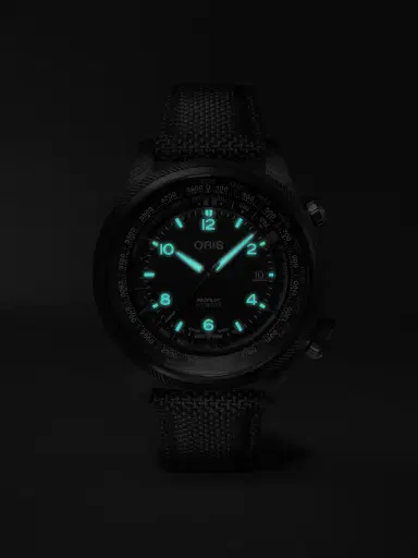 ORIS ProPilot Altimeter Automatic PVD-Plated Titanium and Carbon Fibre Watch, Ref. 01 793 7775 8764-SetBlack - Men | Thumbnail 6 ORIS ProPilot Altimeter Automatic PVD-Plated Titanium and Carbon Fibre Watch, Ref. 01 793 7775 8764-SetBlack - Men | Thumbnail 6