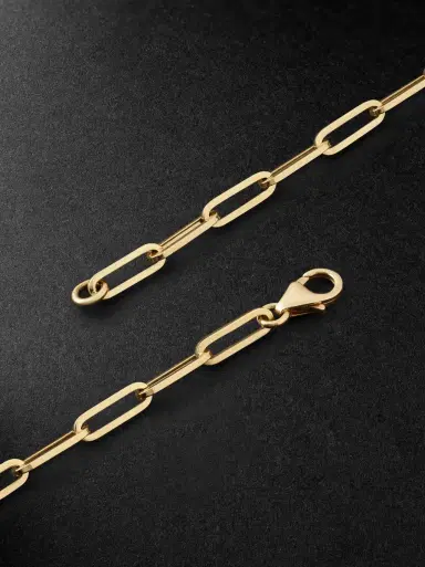 Foundrae Classic 18-Karat Gold, Diamond and Enamel Chain Necklace - Men | Thumbnail 3
