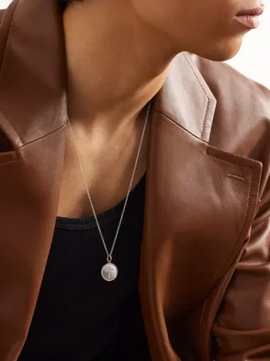 Jacquie Aiche White Gold Diamond Pendant Necklace - Men | Thumbnail 2 Jacquie Aiche White Gold Diamond Pendant Necklace - Men | Thumbnail 2