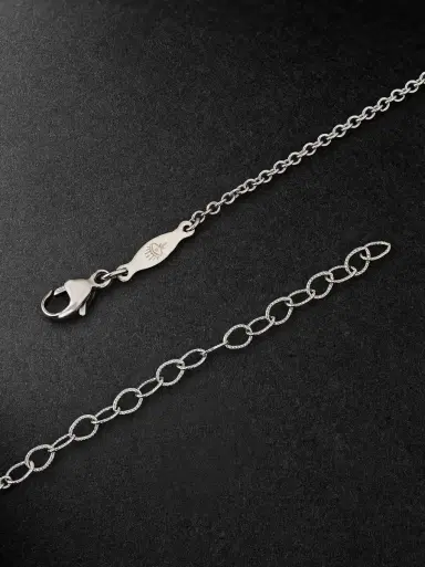 Jacquie Aiche White Gold Diamond Pendant Necklace - Men | Thumbnail 3 Jacquie Aiche White Gold Diamond Pendant Necklace - Men | Thumbnail 3