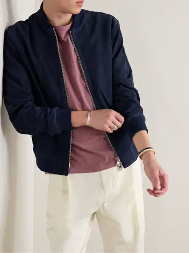 MR P. Suede Bomber Jacket - Men | Thumbnail 3 MR P. Suede Bomber Jacket - Men | Thumbnail 3