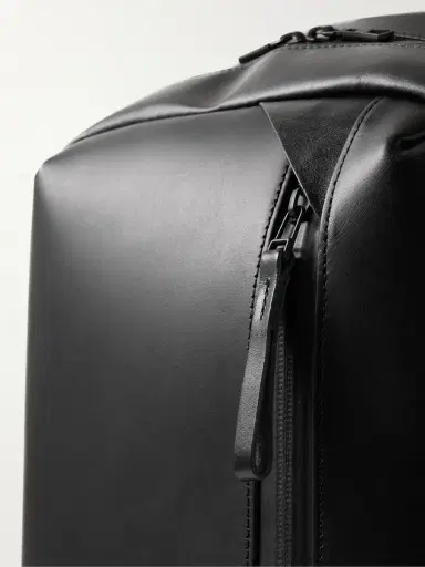 Master-Piece Slick Logo-Appliquéd Leather and CORDURA® Ballistic Nylon Backpack - Men | Thumbnail 4