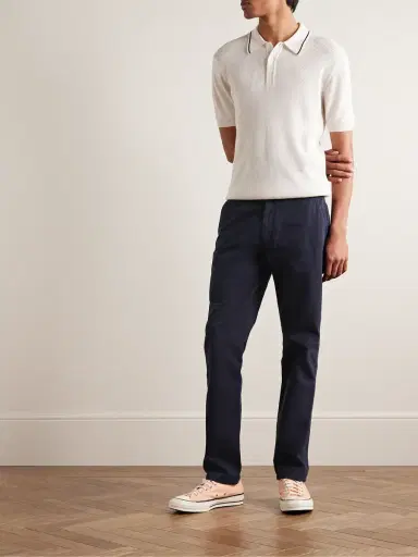 Orlebar Brown Fallon Straight-Leg Cotton-Blend Twill Trousers - Men | Thumbnail 2 Orlebar Brown Fallon Straight-Leg Cotton-Blend Twill Trousers - Men | Thumbnail 2