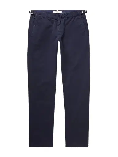 Orlebar Brown Fallon Straight-Leg Cotton-Blend Twill Trousers - Men | Thumbnail 1 Orlebar Brown Fallon Straight-Leg Cotton-Blend Twill Trousers - Men | Thumbnail 1
