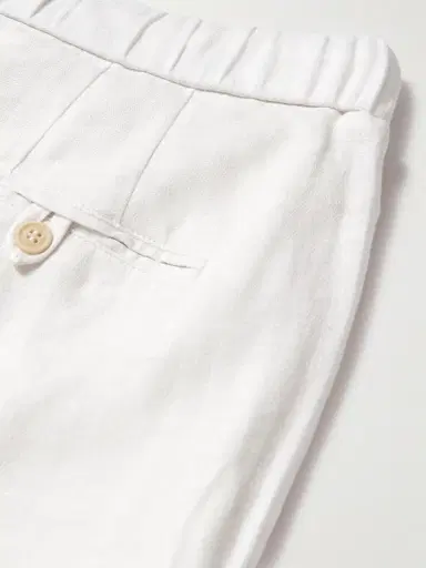 Frescobol Carioca Oscar Straight-Leg Linen and Cotton-Blend Drawstring Trousers - Men | Thumbnail 5 Frescobol Carioca Oscar Straight-Leg Linen and Cotton-Blend Drawstring Trousers - Men | Thumbnail 5