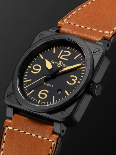 Bell & Ross BR 03 Heritage Automatic Ceramic Watch, Ref. BR03A-HER-CE/SCA - Men | Thumbnail 3 Bell & Ross BR 03 Heritage Automatic Ceramic Watch, Ref. BR03A-HER-CE/SCA - Men | Thumbnail 3