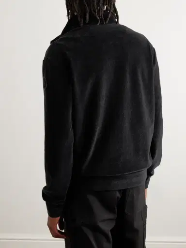 Moncler Ribbed Cotton-Blend Chenille and Quilted Shell Down Zip-Up Cardigan - Men | Thumbnail 3