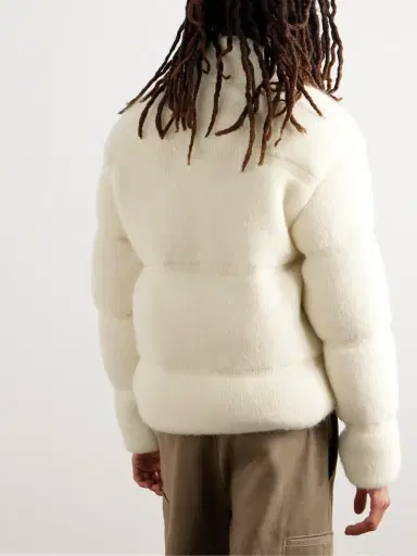 Moncler Logo-Appliquéd Quilted Knitted Down Jacket - Men | Thumbnail 3 Moncler Logo-Appliquéd Quilted Knitted Down Jacket - Men | Thumbnail 3