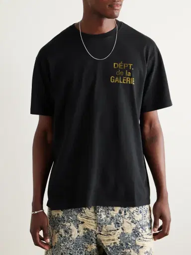 Gallery Dept. French Logo-Print Cotton-Jersey T-Shirt - Men | Thumbnail 3