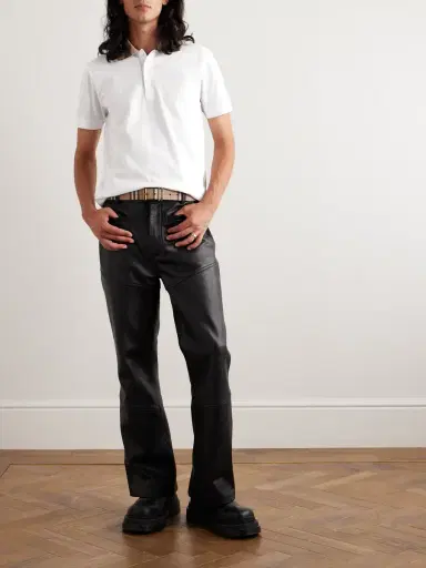 Burberry Slim-Fit Checked Cotton-Piqué Polo Shirt - Men | Thumbnail 2