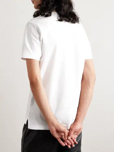 Burberry Slim-Fit Checked Cotton-Piqué Polo Shirt - Men | Thumbnail 3