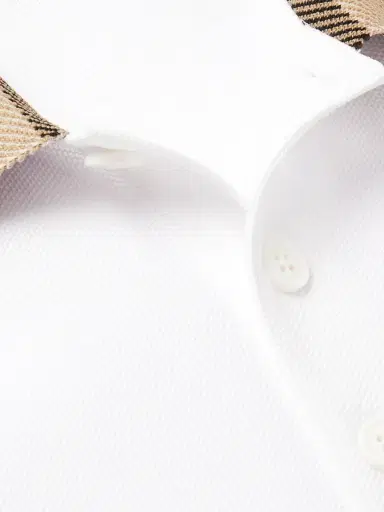 Burberry Slim-Fit Checked Cotton-Piqué Polo Shirt - Men | Thumbnail 4