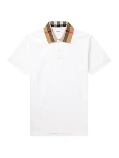 Burberry Slim-Fit Checked Cotton-Piqué Polo Shirt - Men | Thumbnail 1