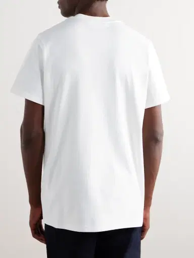 Moncler Logo-Appliquéd Cotton-Jersey T-Shirt - Men | Thumbnail 4