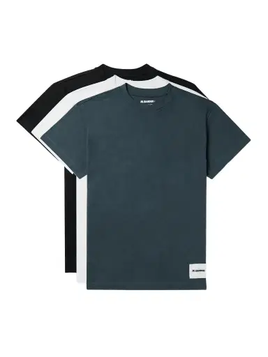 Jil Sander Set of Three Organic Cotton-Jersey T-Shirts - Men | Thumbnail 1 Jil Sander Set of Three Organic Cotton-Jersey T-Shirts - Men | Thumbnail 1