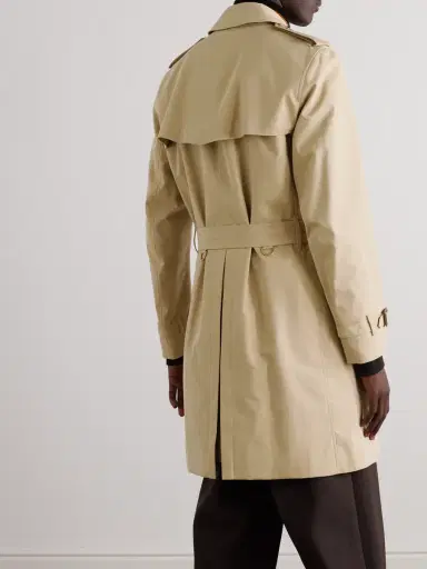 Burberry Kensington Belted Double-Breasted Cotton-Gabardine Trench Coat - Men | Thumbnail 3