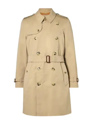 Burberry Kensington Belted Double-Breasted Cotton-Gabardine Trench Coat - Men | Thumbnail 1