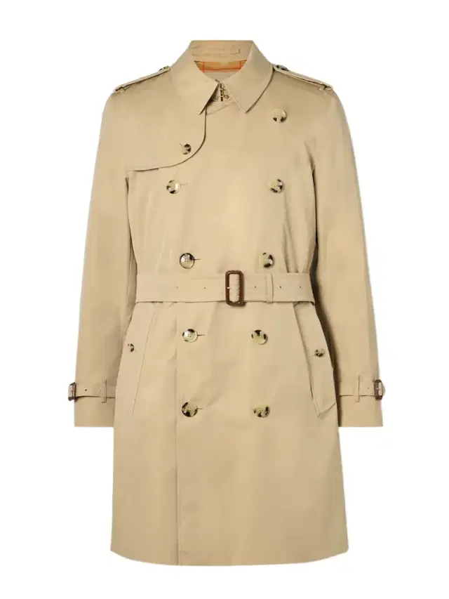 Burberry Kensington Belted Double-Breasted Cotton-Gabardine Trench Coat - Men