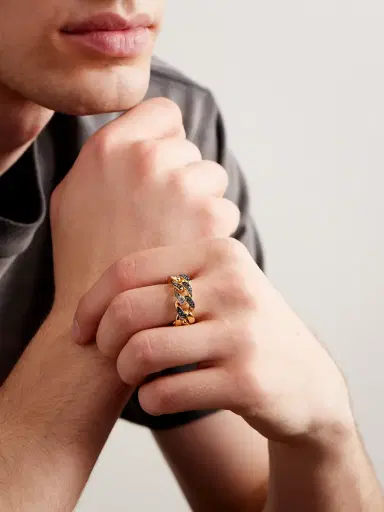 SHAY 18-Karat Gold Diamond Ring - Men | Thumbnail 2
