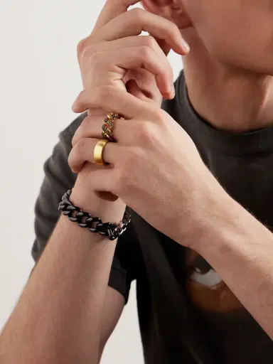 SHAY 18-Karat Gold Diamond Ring - Men | Thumbnail 5
