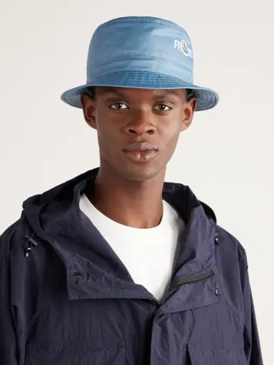 Moncler Genius 7 Moncler FRGMT Hiroshi Fujiwara Logo-Appliquéd Shell Bucket Hat - Men | Thumbnail 2 Moncler Genius 7 Moncler FRGMT Hiroshi Fujiwara Logo-Appliquéd Shell Bucket Hat - Men | Thumbnail 2
