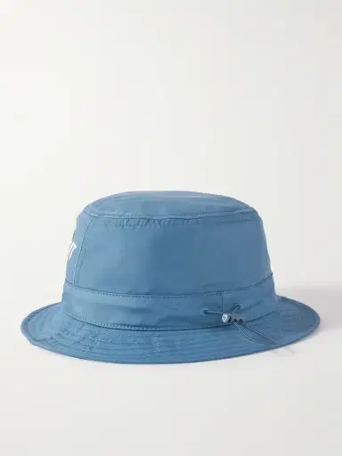 Moncler Genius 7 Moncler FRGMT Hiroshi Fujiwara Logo-Appliquéd Shell Bucket Hat - Men | Thumbnail 3 Moncler Genius 7 Moncler FRGMT Hiroshi Fujiwara Logo-Appliquéd Shell Bucket Hat - Men | Thumbnail 3