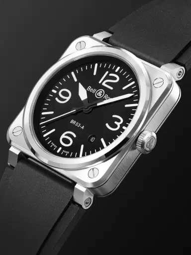Bell & Ross BR 03 Automatic Stainless Steel Watch, Ref. BR03A-BL-ST/SRB - Men | Thumbnail 3 Bell & Ross BR 03 Automatic Stainless Steel Watch, Ref. BR03A-BL-ST/SRB - Men | Thumbnail 3