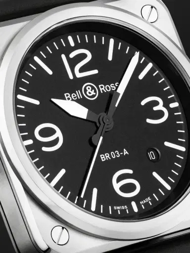 Bell & Ross BR 03 Automatic Stainless Steel Watch, Ref. BR03A-BL-ST/SRB - Men | Thumbnail 5 Bell & Ross BR 03 Automatic Stainless Steel Watch, Ref. BR03A-BL-ST/SRB - Men | Thumbnail 5