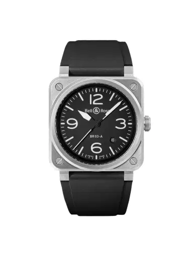 Bell & Ross BR 03 Automatic Stainless Steel Watch, Ref. BR03A-BL-ST/SRB - Men | Thumbnail 1 Bell & Ross BR 03 Automatic Stainless Steel Watch, Ref. BR03A-BL-ST/SRB - Men | Thumbnail 1