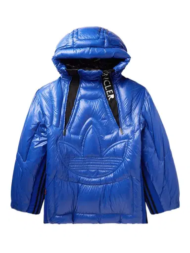 Moncler Genius adidas Originals Chambery Canvas-Trimmed Quilted Glossed-Shell Hooded Down Jacket - Men | Thumbnail 1 Moncler Genius adidas Originals Chambery Canvas-Trimmed Quilted Glossed-Shell Hooded Down Jacket - Men | Thumbnail 1