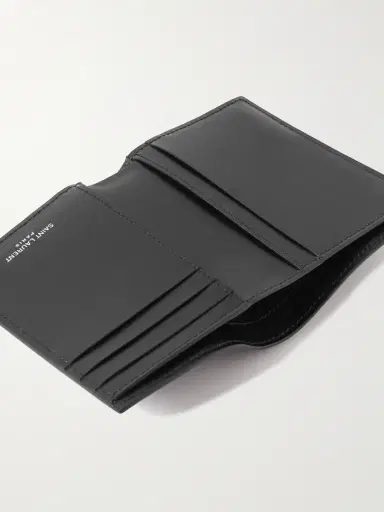 Saint Laurent Cassandre Logo-Embossed Leather Billfold Wallet - Men | Thumbnail 4
