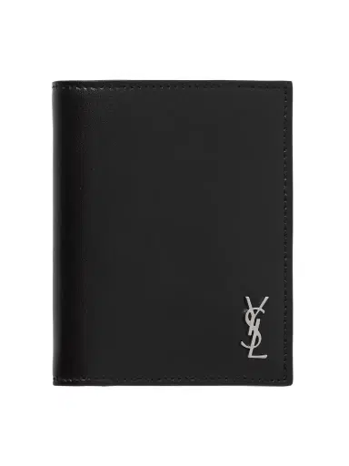 Saint Laurent Cassandre Logo-Embossed Leather Billfold Wallet - Men | Thumbnail 1