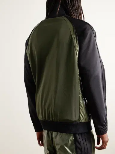 Moncler Genius adidas Originals Logo-Appliquéd Glossed Shell-Trimmed Tech-Jersey Track Jacket - Men | Thumbnail 3