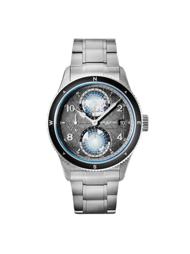 Montblanc 1858 Geosphere 0 Oxygen The 8000 Automatic Titanium, Ceramic and Stainless Steel Watch, Ref. 130982 BU24 NOV - Men