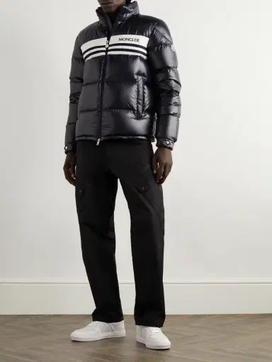 Moncler Skarsting Quilted Shell and Logo-Embroidered Jacquard-Knit Down Jacket - Men | Thumbnail 2 Moncler Skarsting Quilted Shell and Logo-Embroidered Jacquard-Knit Down Jacket - Men | Thumbnail 2