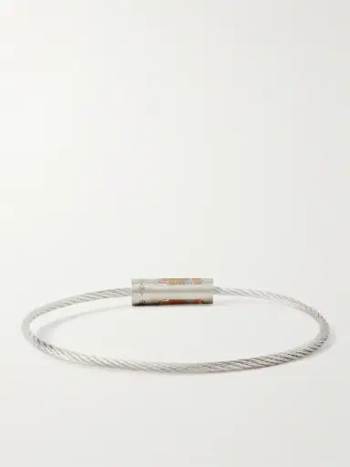 LE GRAMME 5g Brushed Recycled Sterling Silver, Titanium and 18-Karat Gold Bracelet - Men | Thumbnail 3 LE GRAMME 5g Brushed Recycled Sterling Silver, Titanium and 18-Karat Gold Bracelet - Men | Thumbnail 3