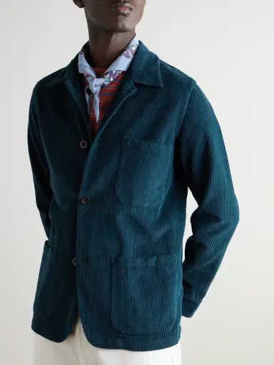 Portuguese Flannel Labura Cotton-Corduroy Overshirt - Men | Thumbnail 3