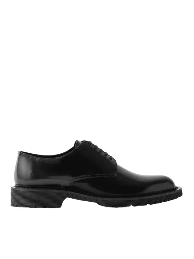 Army Leather Derby Shoes - Men