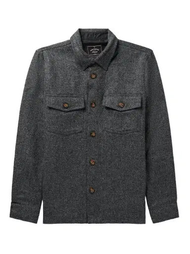 Portuguese Flannel Wool-Tweed Overshirt - Men | Thumbnail 1