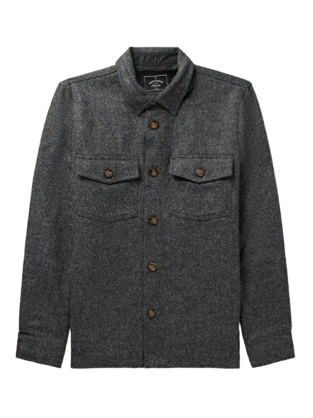 Portuguese Flannel Wool-Tweed Overshirt - Men