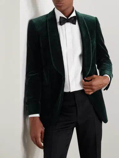 MR P. Cotton-Blend Velvet Tuxedo Jacket - Men | Thumbnail 3 MR P. Cotton-Blend Velvet Tuxedo Jacket - Men | Thumbnail 3