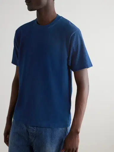 Blue Blue Japan Indigo-Dyed Cotton-Jersey T-Shirt - Men | Thumbnail 3 Blue Blue Japan Indigo-Dyed Cotton-Jersey T-Shirt - Men | Thumbnail 3