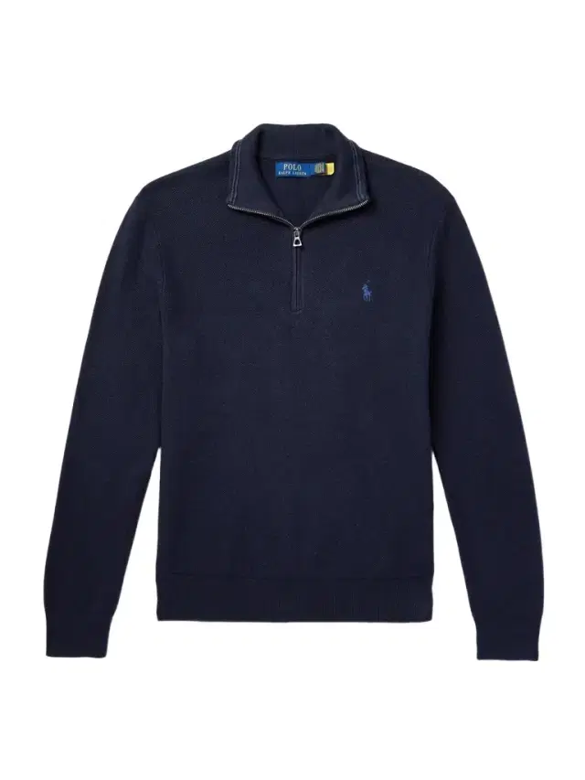 Logo-Embroidered Honeycomb-Knit Cotton Half-Zip Sweater - Men