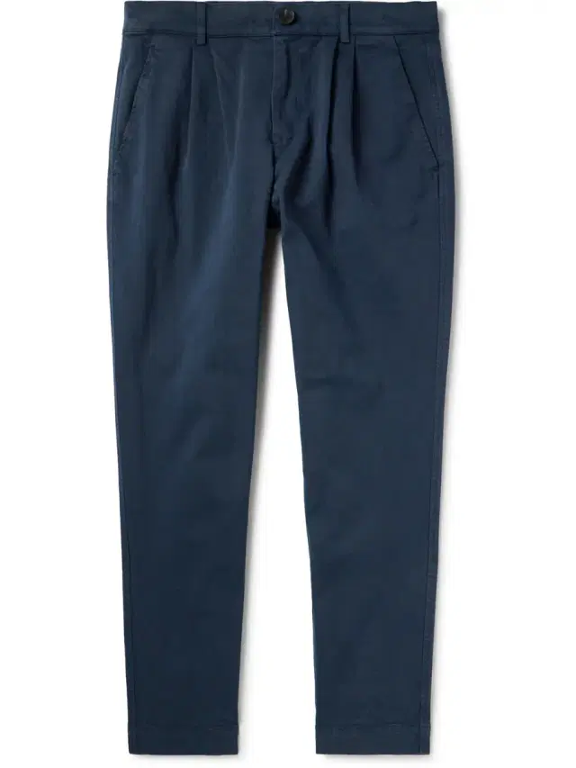MR P. Tapered Pleated Garment-Dyed Cotton-Blend Twill Trousers - Men
