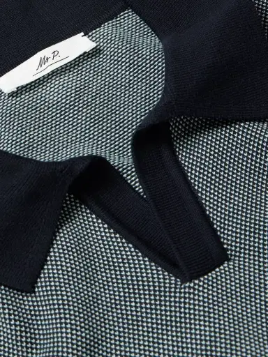 MR P. Honeycomb-Knit Organic Cotton Polo Shirt - Men | Thumbnail 5 MR P. Honeycomb-Knit Organic Cotton Polo Shirt - Men | Thumbnail 5