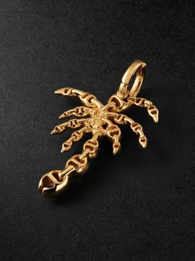 Hoorsenbuhs Palm Tree 18-Karat Gold Diamond Pendant - Men | Thumbnail 3