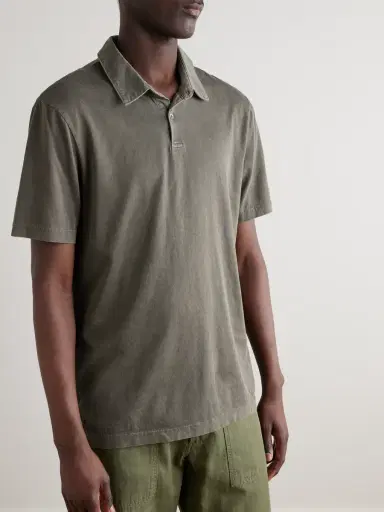 James Perse Supima Cotton-Jersey Polo Shirt - Men | Thumbnail 3 James Perse Supima Cotton-Jersey Polo Shirt - Men | Thumbnail 3